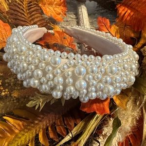 Handmade pearl headband